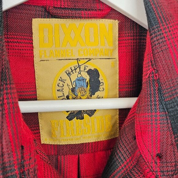 DIXXON Womens Fireside Flannel Black Rifle Coffee Co Button Up Size Small Plaid - Picture 7 of 8
